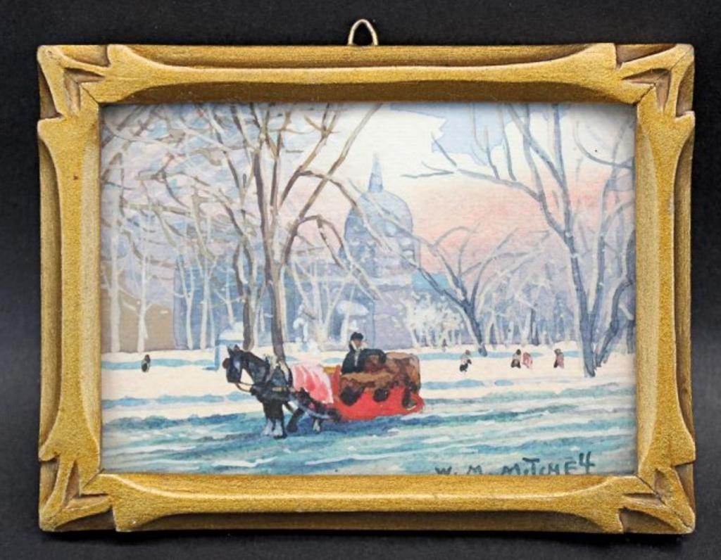 Willard Morse Mitchell (1879-1955) - Little Red Sleigh, Montreal