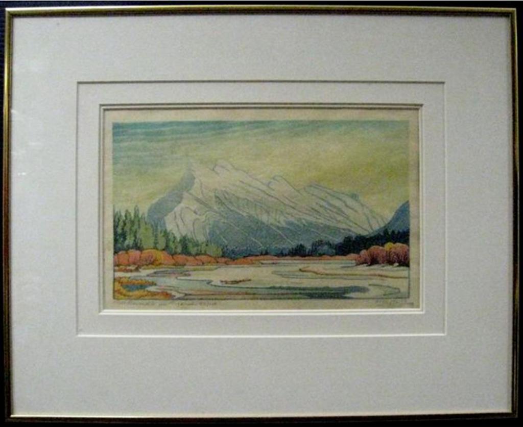 Margaret Dorothy Shelton (1915-1984) - Mt. Rundle In March