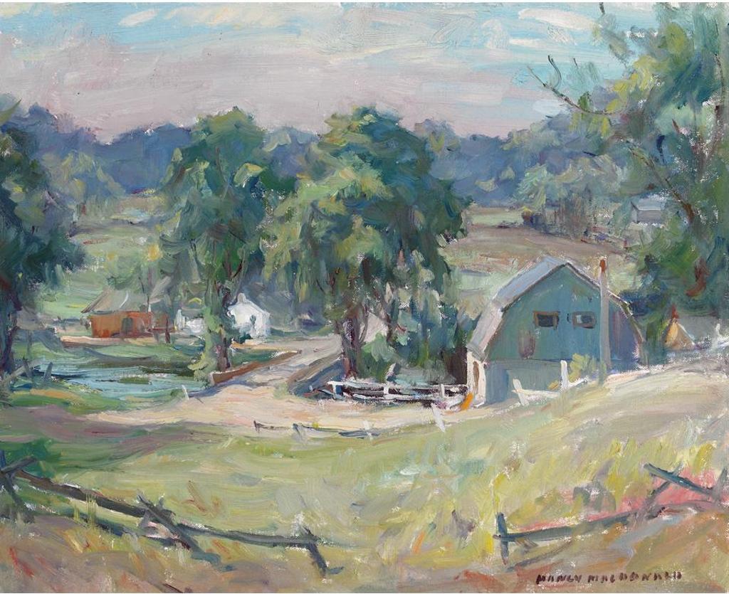 Manly Edward MacDonald (1889-1971) - Farm By A Stream
