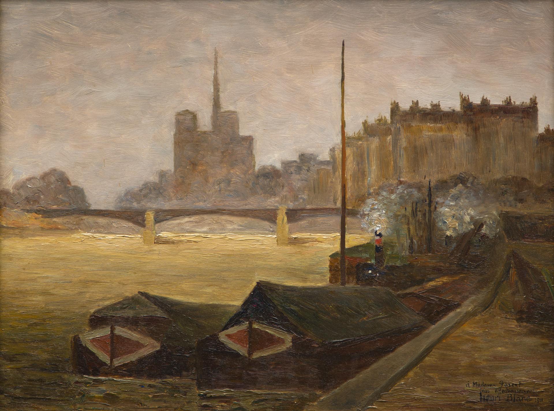 Henri Blanc - La Seine du Pont d'Austerlitz, 1911