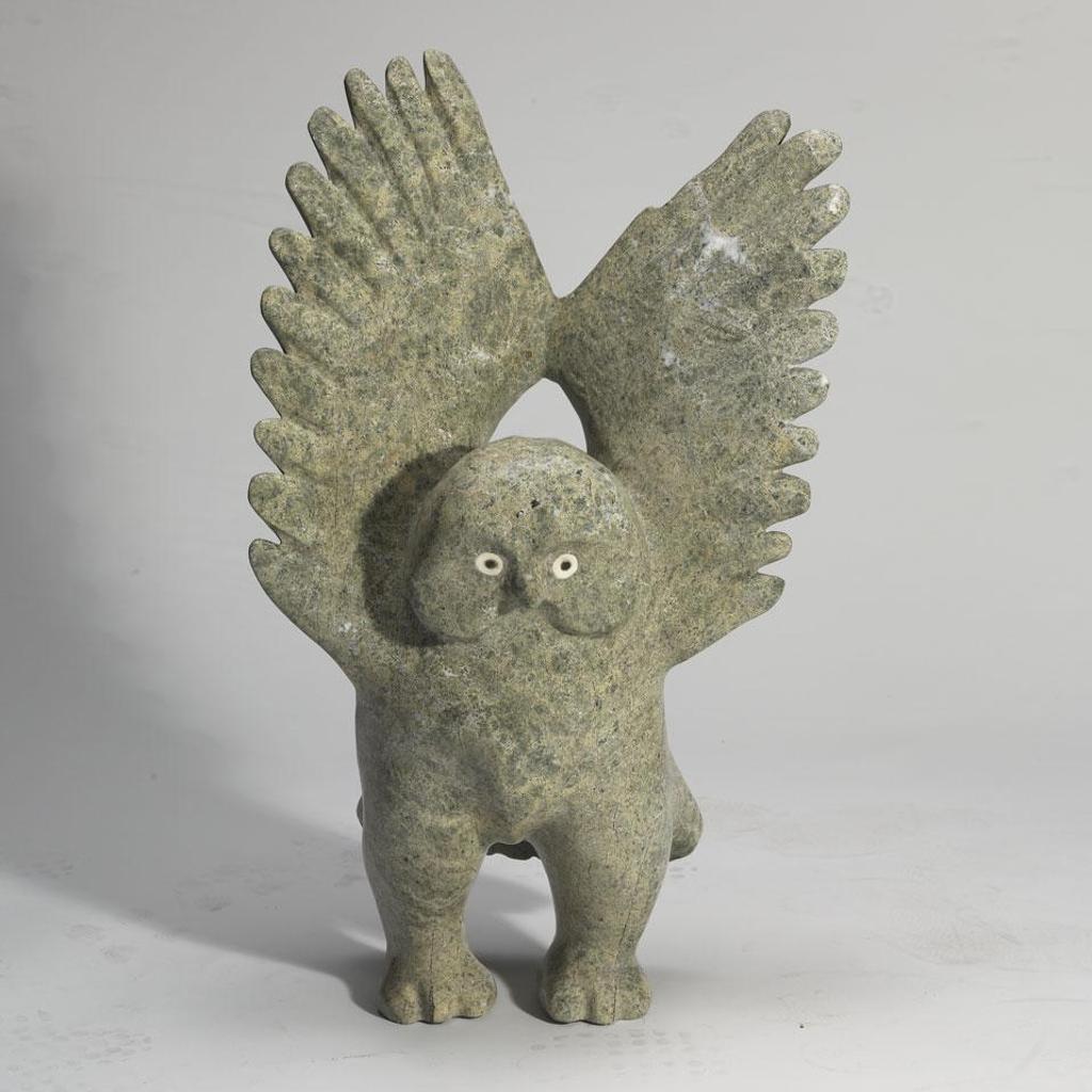 Quvianatuliak (Kov) Takpaungai (1942) - Owl With Upswept  Wings