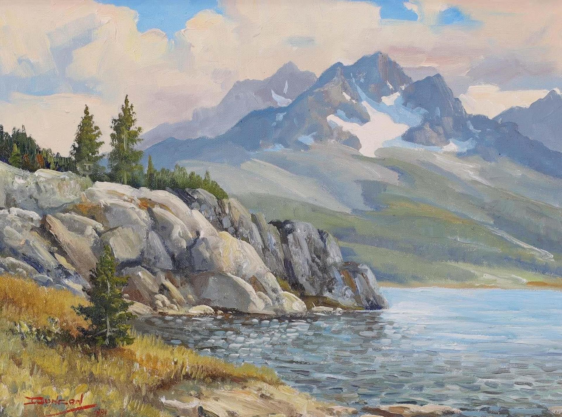 Duncan Mackinnon Crockford (1922-1991) - Upper Spray Lakes On The Road To Mud Lake, Alberta; 1994