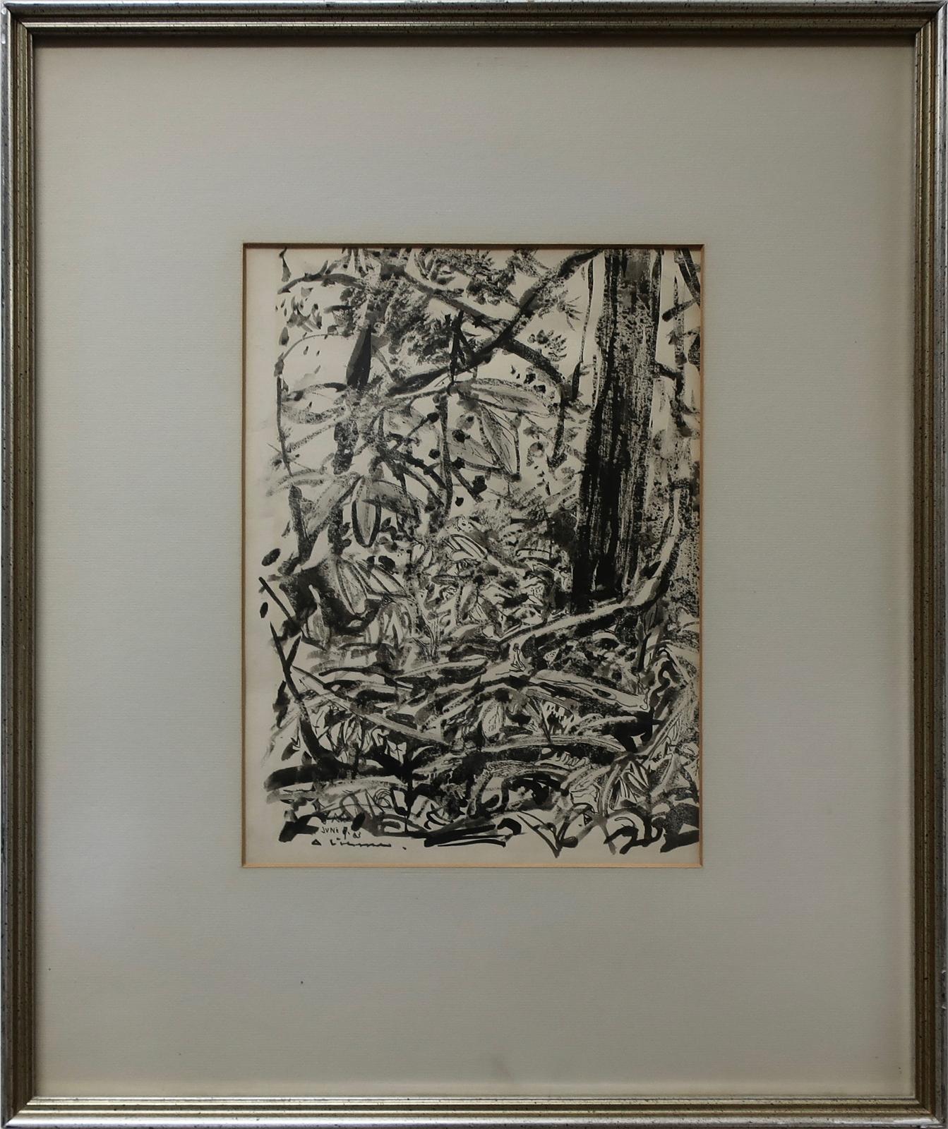 Arthur Lismer (1885-1969) - Trees Sketch