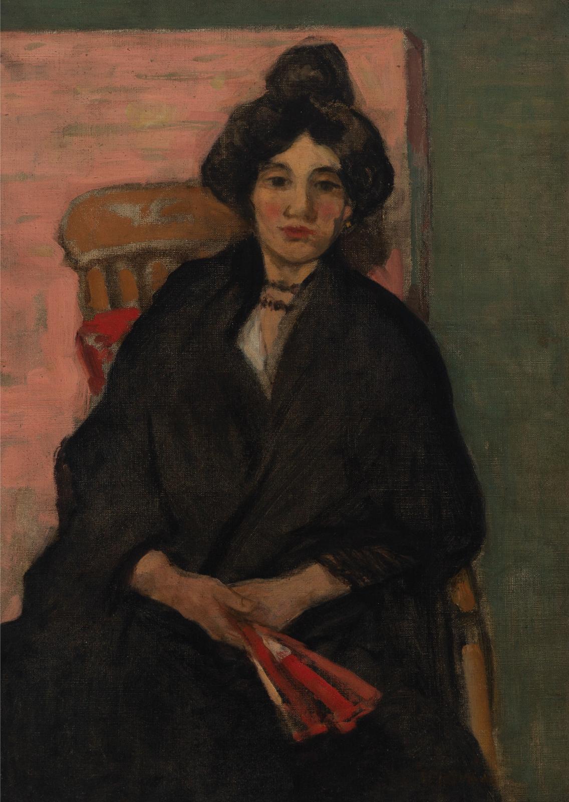 James Wilson Morrice (1865-1924) - Lady With The Red Fan, C.1904