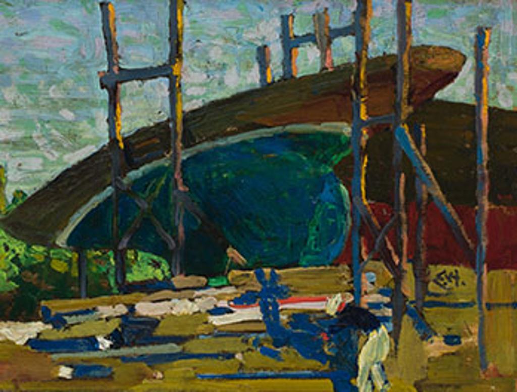 Edwin Headley Holgate (1892-1977) - Boatyard