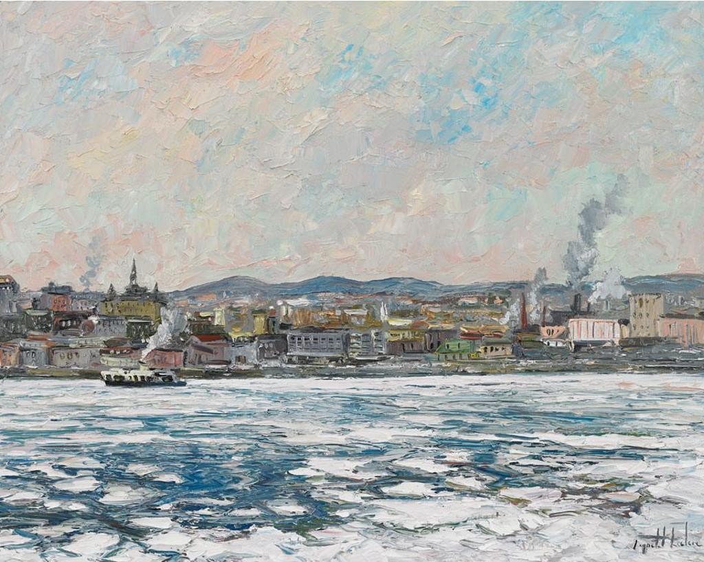 Raynald Leclerc (1961) - Le Traversier Devant Le Port De Quebec