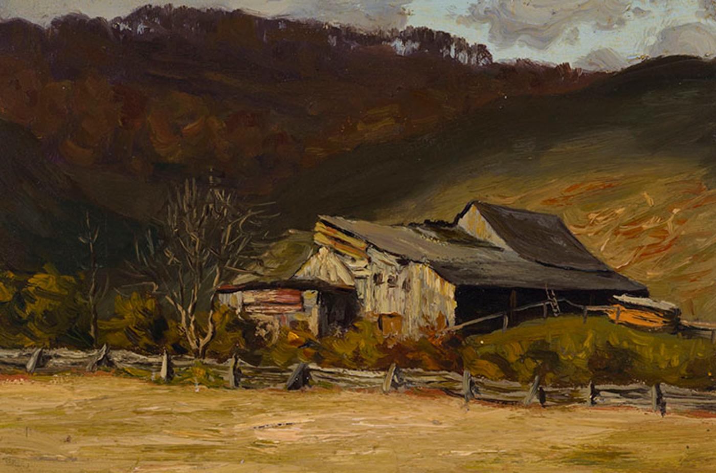Lawren Stewart Harris (1885-1970) - Abandoned Farm (Study for Deserted Barn, Laurentians)