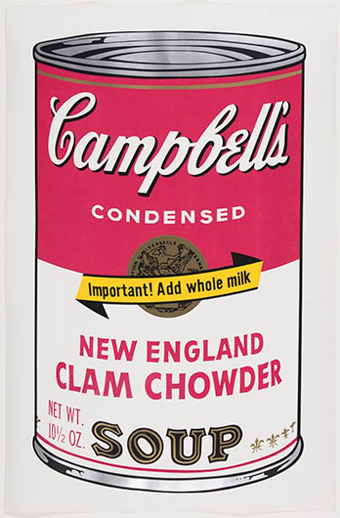 Andy Warhol (1928-1987) - Campbell's Soup II, New England Clam Chowder (F.&S. II.57)