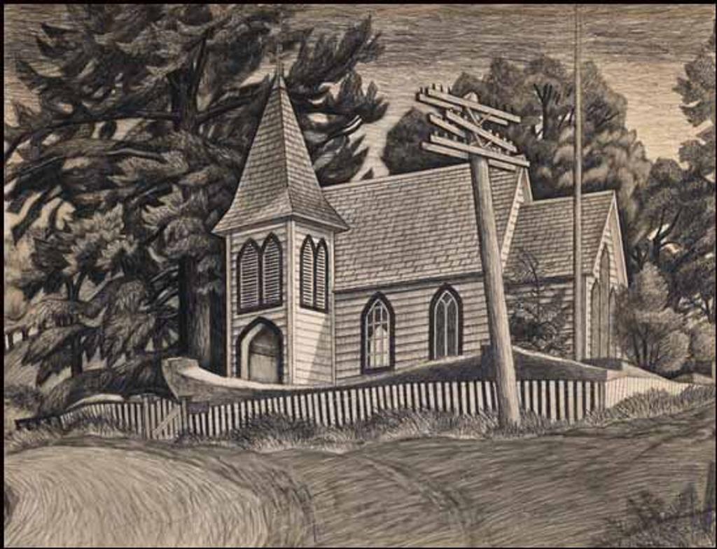 Edward John (E. J.) Hughes (1913-2007) - Church at Sandwick