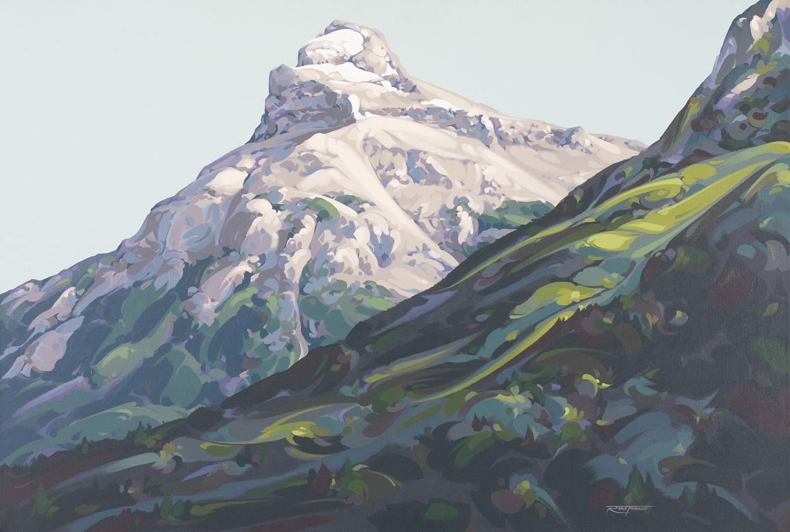 Rene Thibault (1947) - Peak On The Bow Valley (Pilot Mountain)