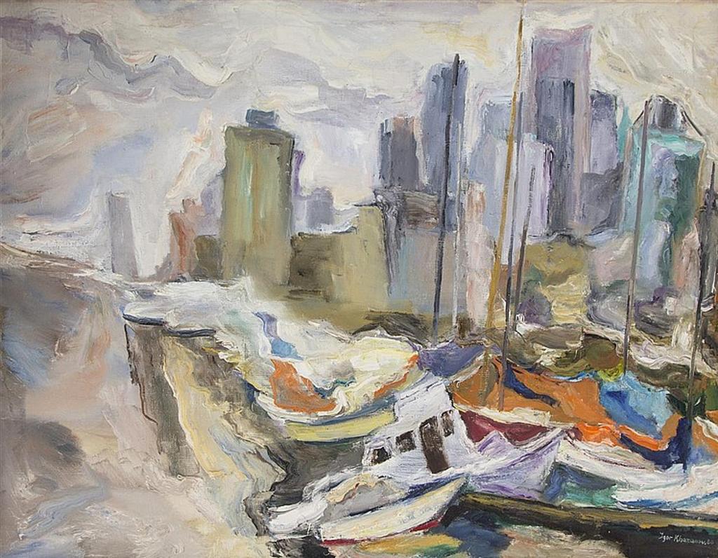 Igor Khazanov (1943) - Untitled - Skyline and Harbour