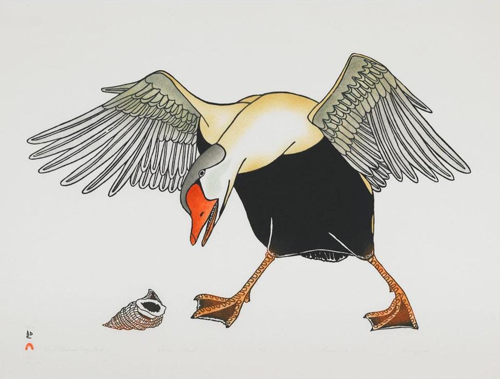 Kananginak Pootoogook (1935-2010) - Snail Shell And Eider Duck