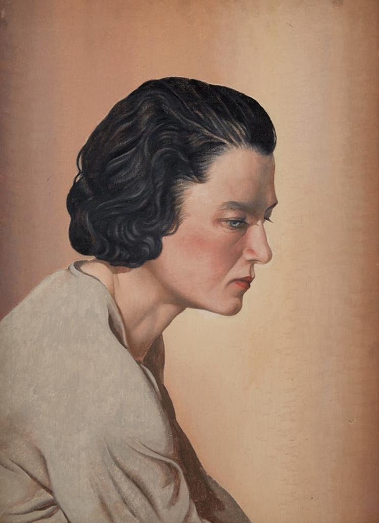 Bertram Richard Brooker (1888-1955) - Portrait of a Woman
