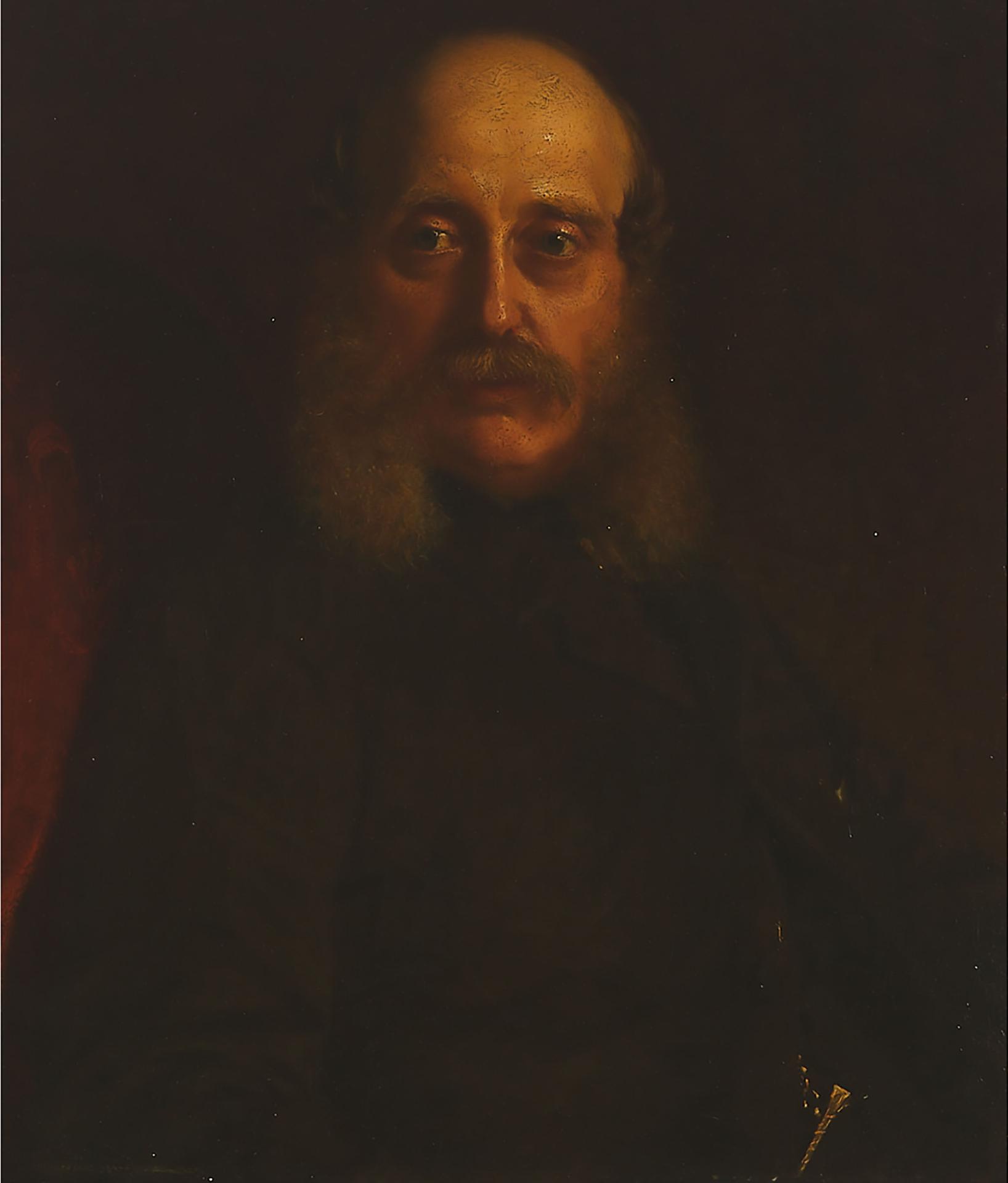 British - Portrait Of A Relative Of Mrs. Allen Baines (Gentleman With Red Hair And Sideburns)