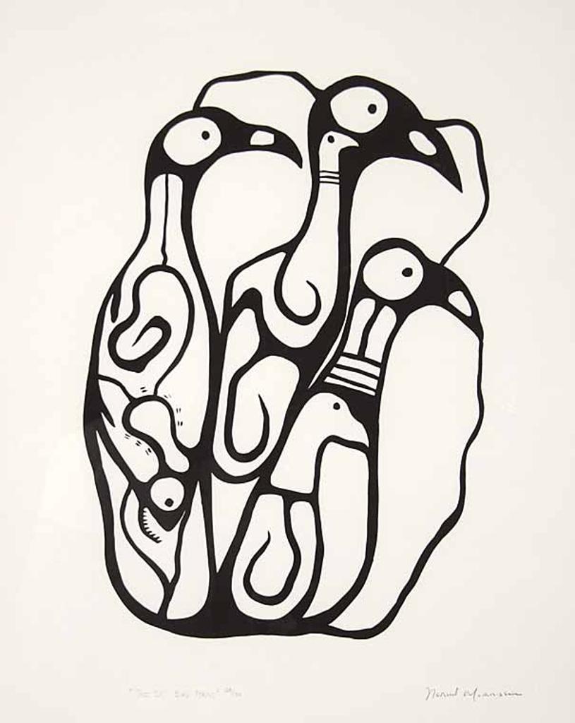 Norval H. Morrisseau (1931-2007) - Just Be Bird Forms  #128/136