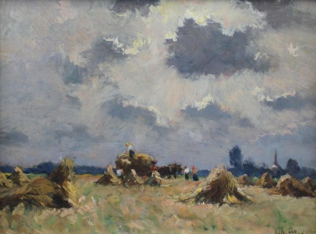 Henry Jules de Groux (1867-1930) - Summer Harvest