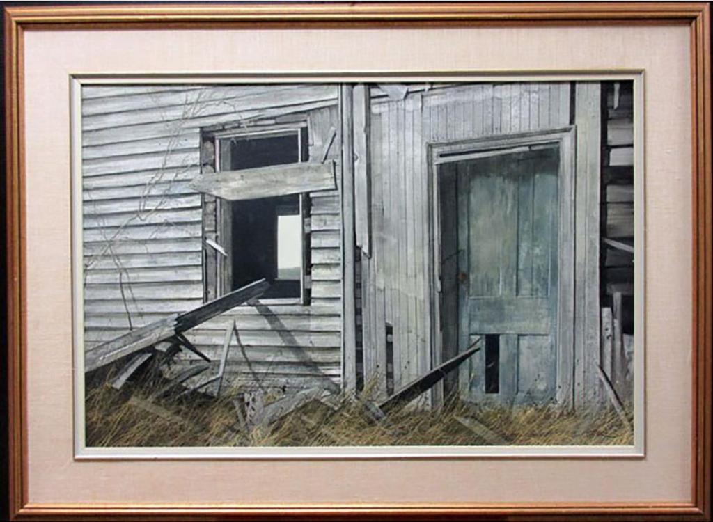Geoffrey Allan Rock (1923-2000) - Blue Door - Innisfail Township (Alberta)
