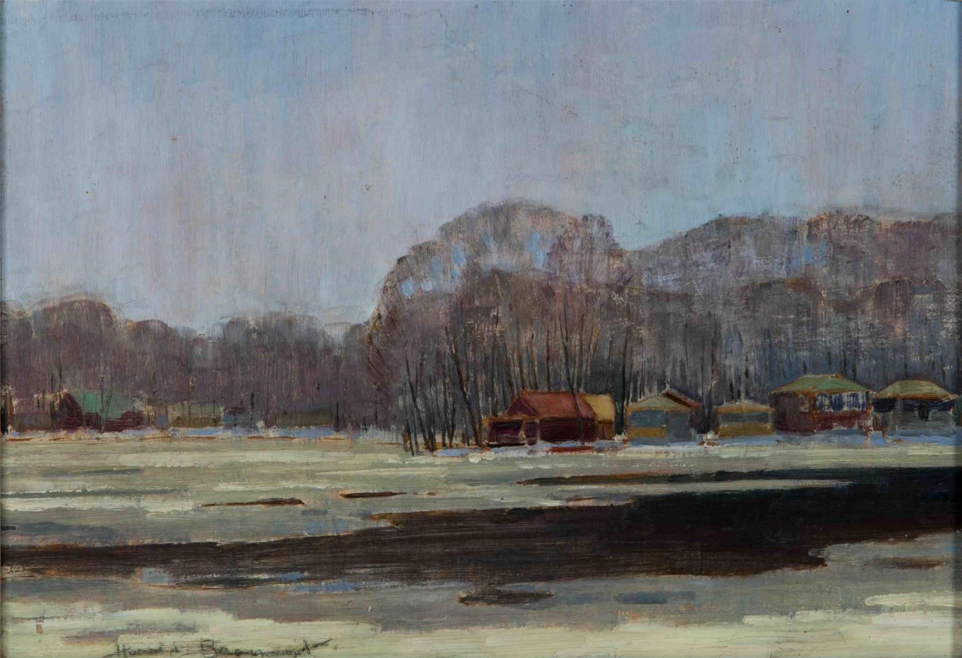 Thomas Harold (Tib) Beament (1898-1984) - Spring Ice on the Mille Isles River
