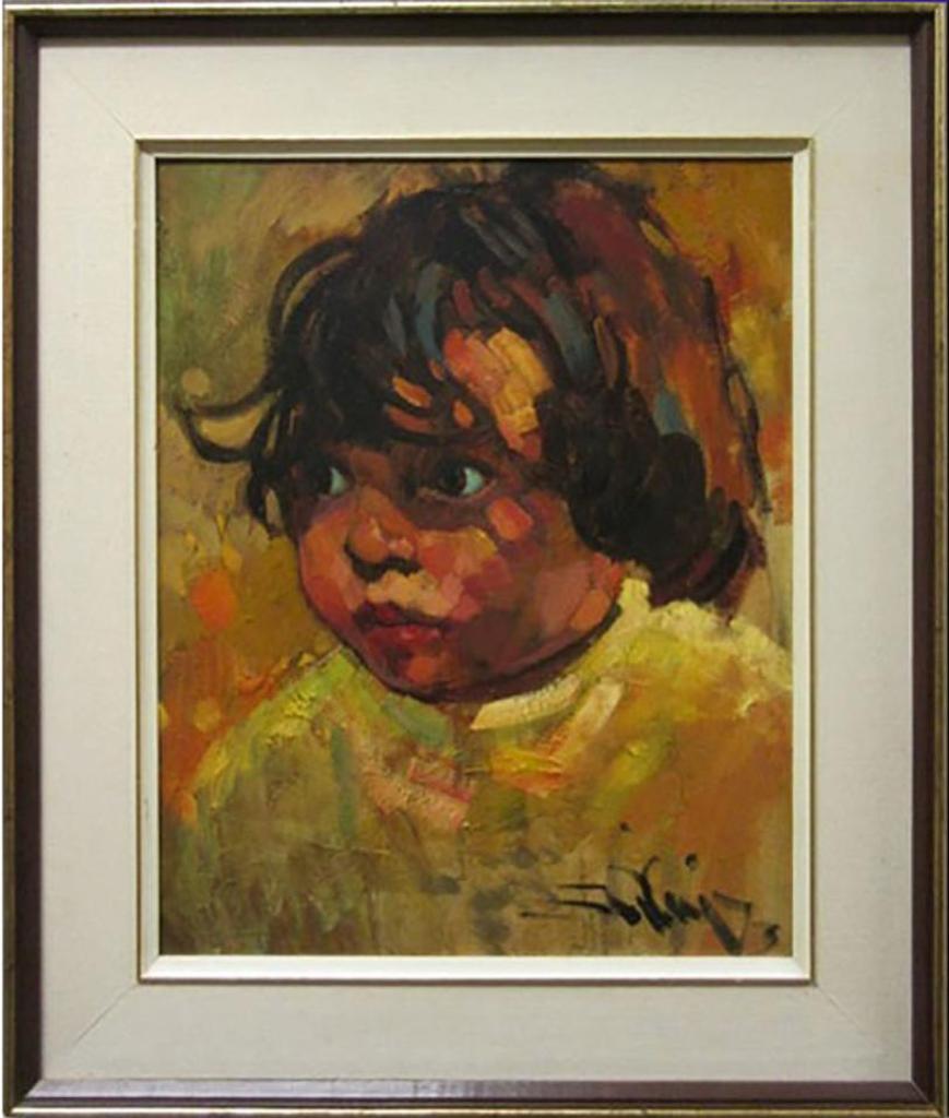 Arthur Shilling (1941-1986) - Portrait Of A Young Child