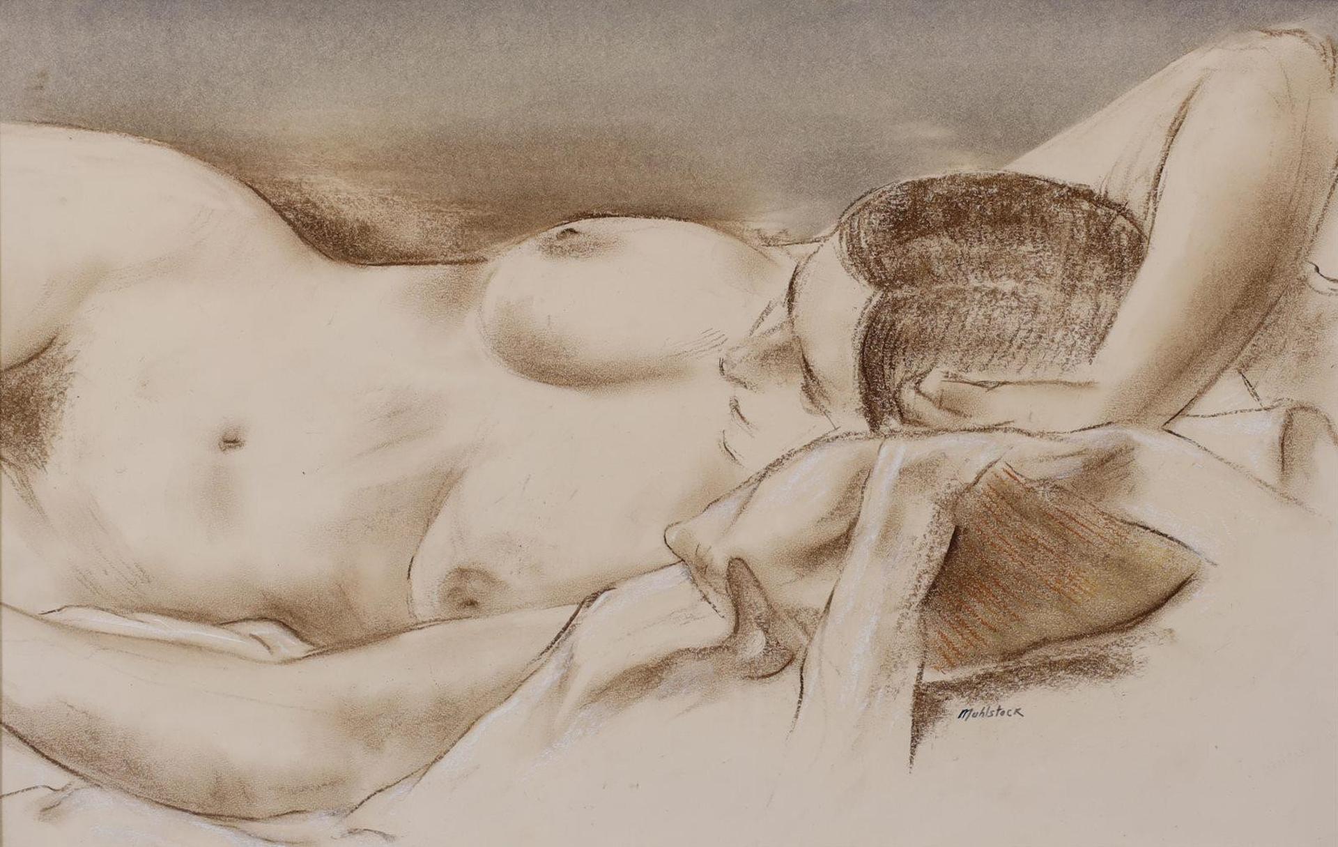 Louis Muhlstock (1904-2001) - Reclining Nude