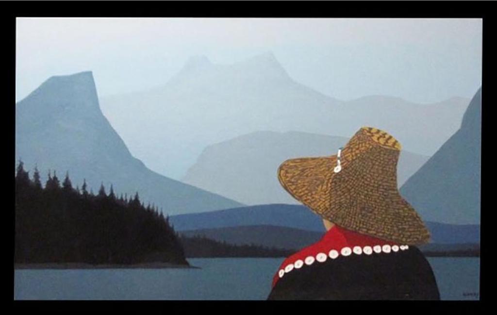 Kenneth (Ken) Michael Kirkby (1940-2023) - )untitled (Haida Figure On Lookout)