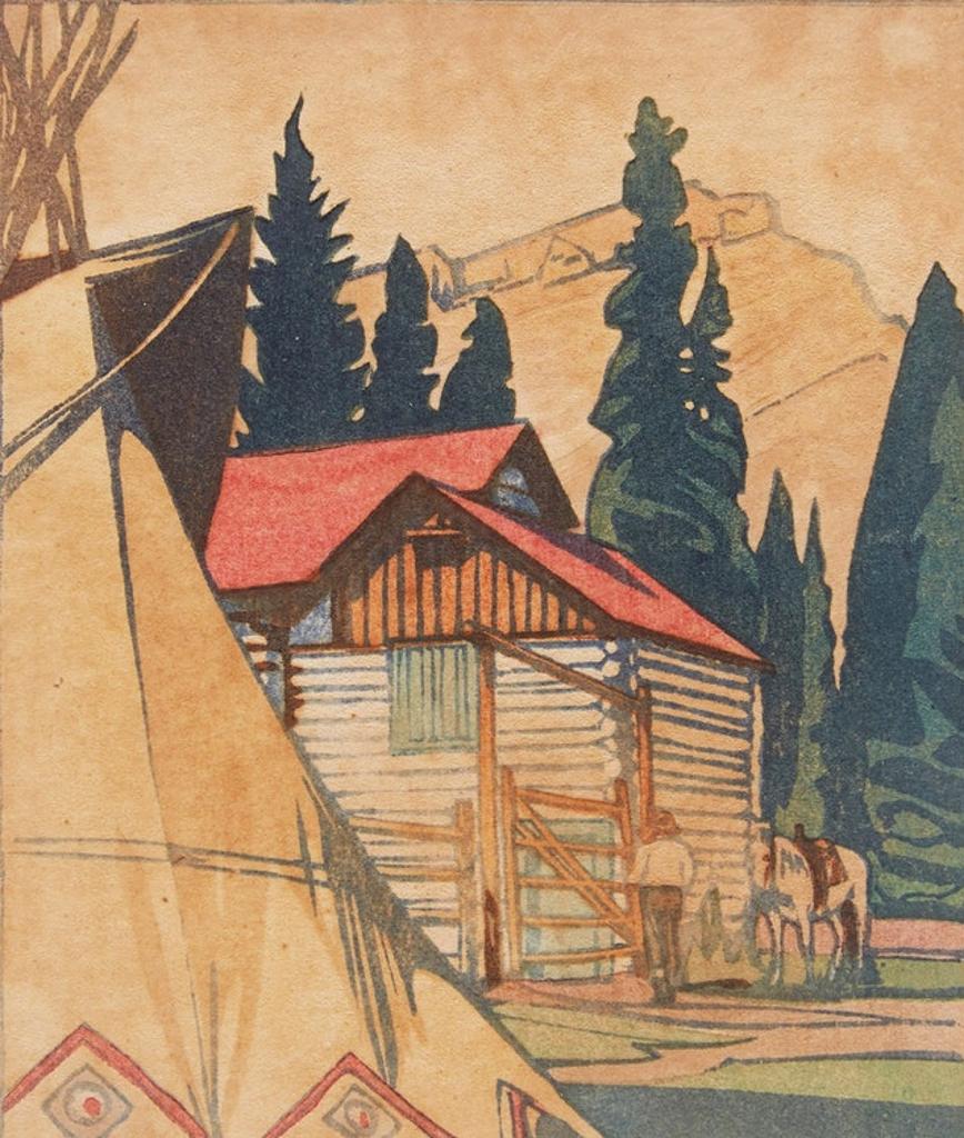 Walter Joseph (W.J.) Phillips (1884-1963) - Corral at Banff