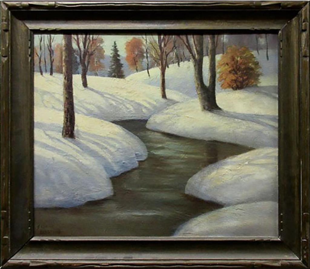 Arthur Lidstone (1903-1971) - “Winter Creek Scene” & “First Snow”