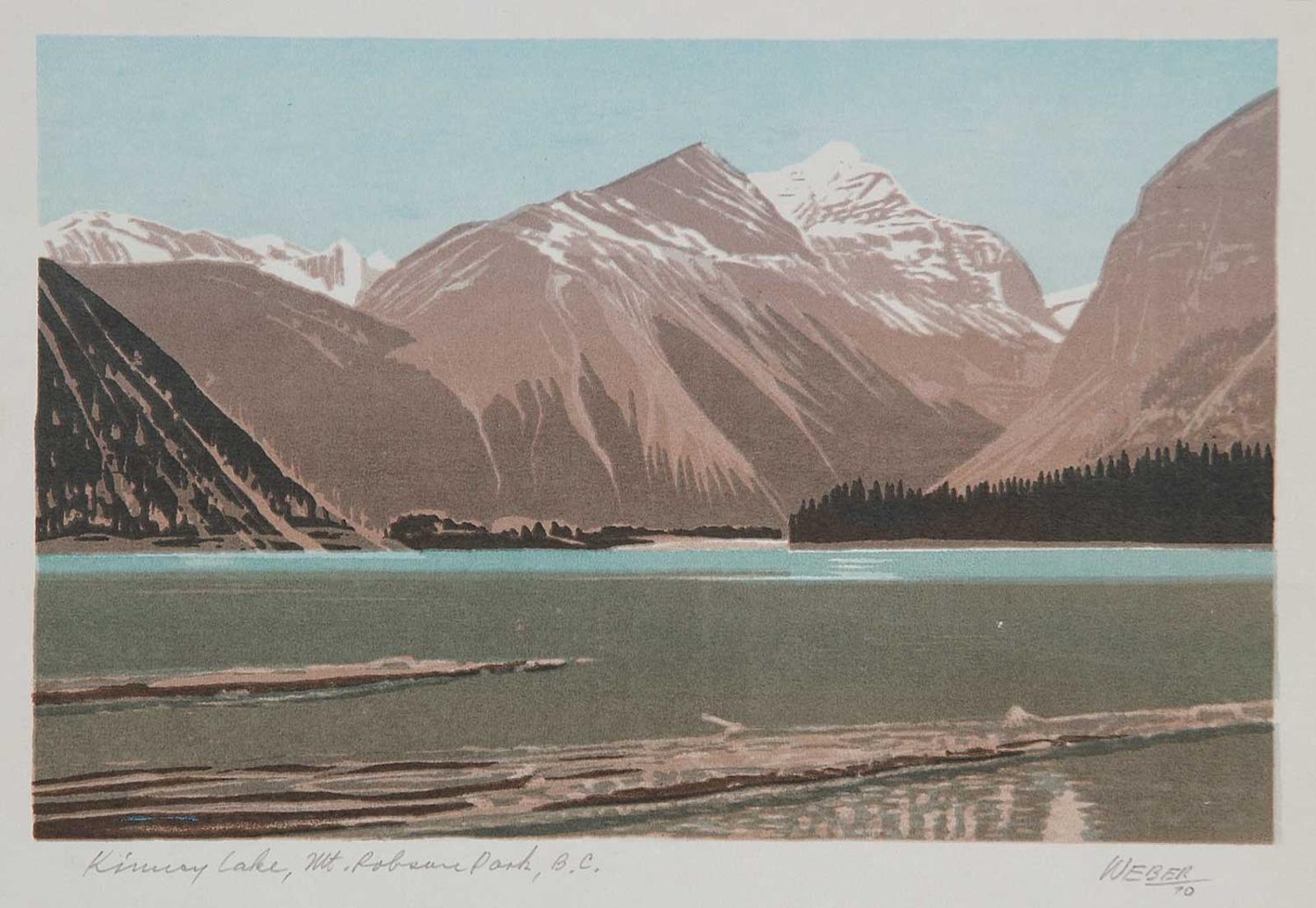 George Weber (1907-2002) - Kinney Lake, Mt. Robson Park, B.C.