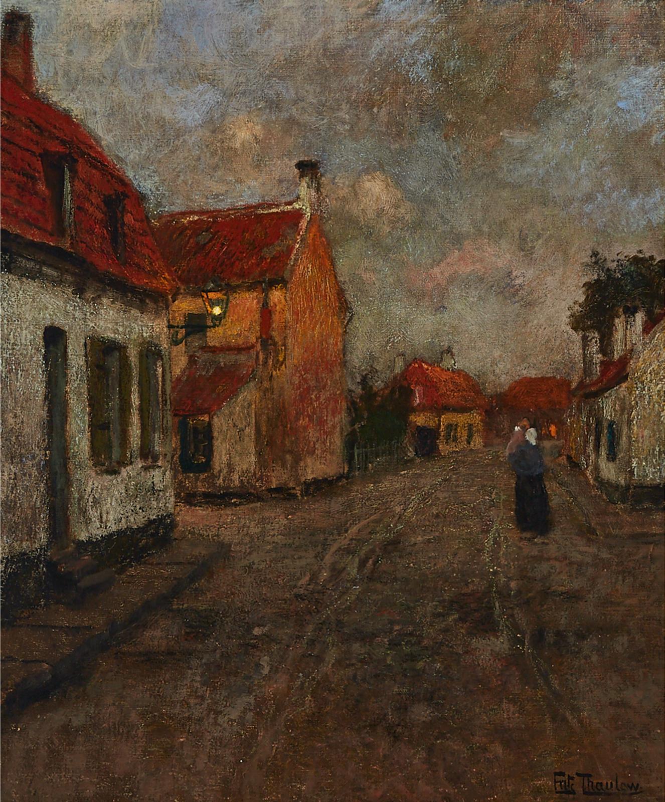 Frits Thaulow (1847-1906) - Street In Christiania