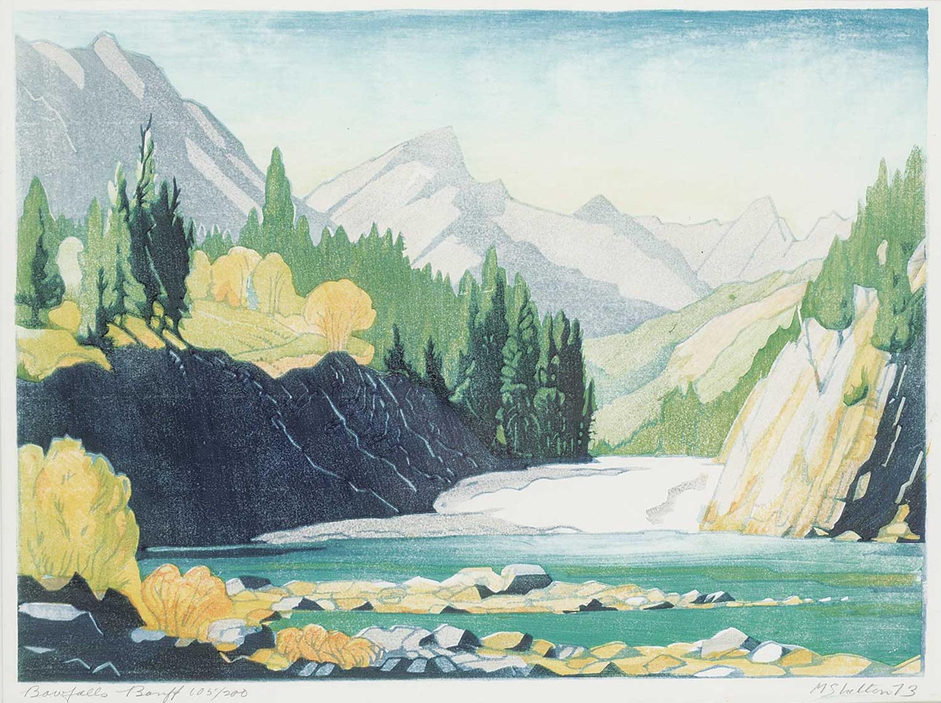 Margaret Dorothy Shelton (1915-1984) - Bow Falls Banff  #105/200