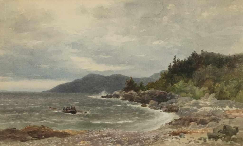 Lucius Richard O'Brien (1832-1899) - Fishing Boats, Cap Chats (Quebec)