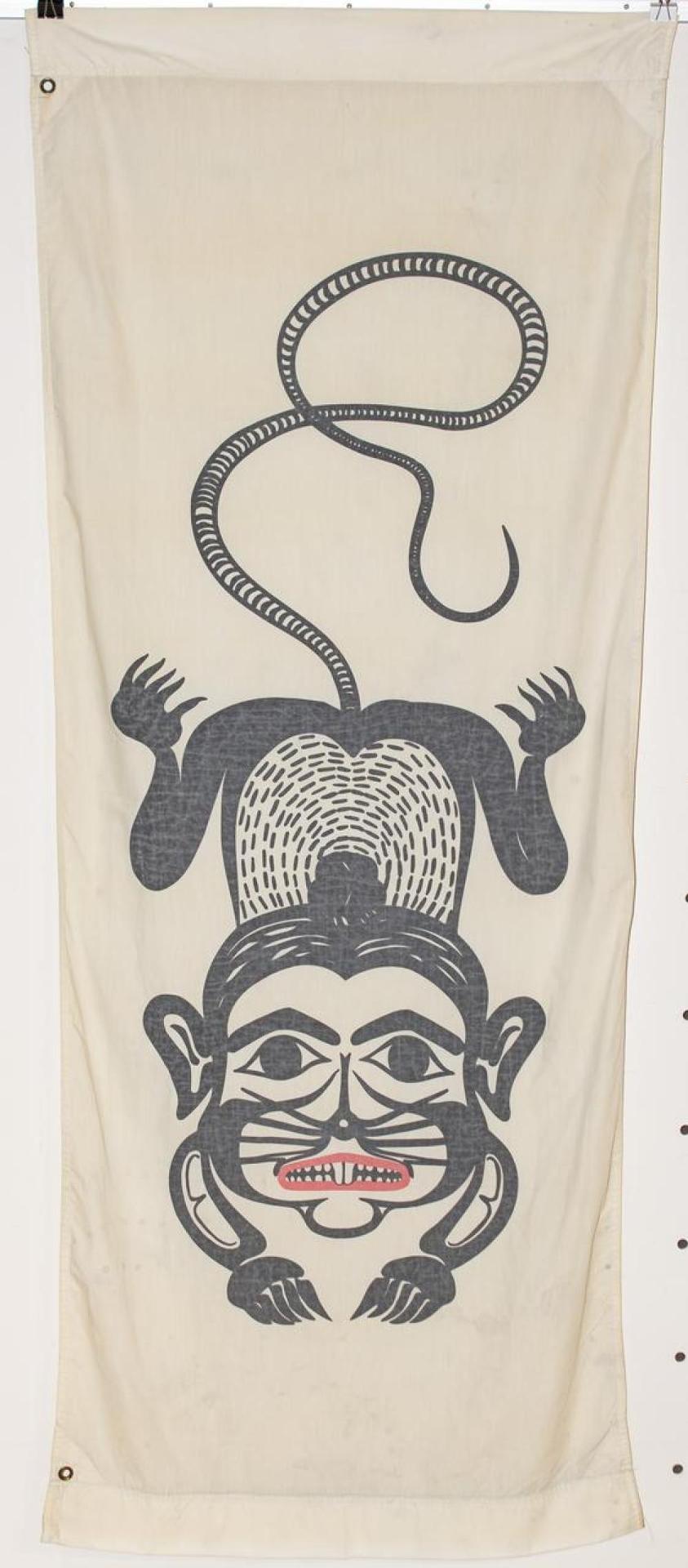 Bill (William) Ronald Reid (1920-1998) - Mouse Woman design street banner.