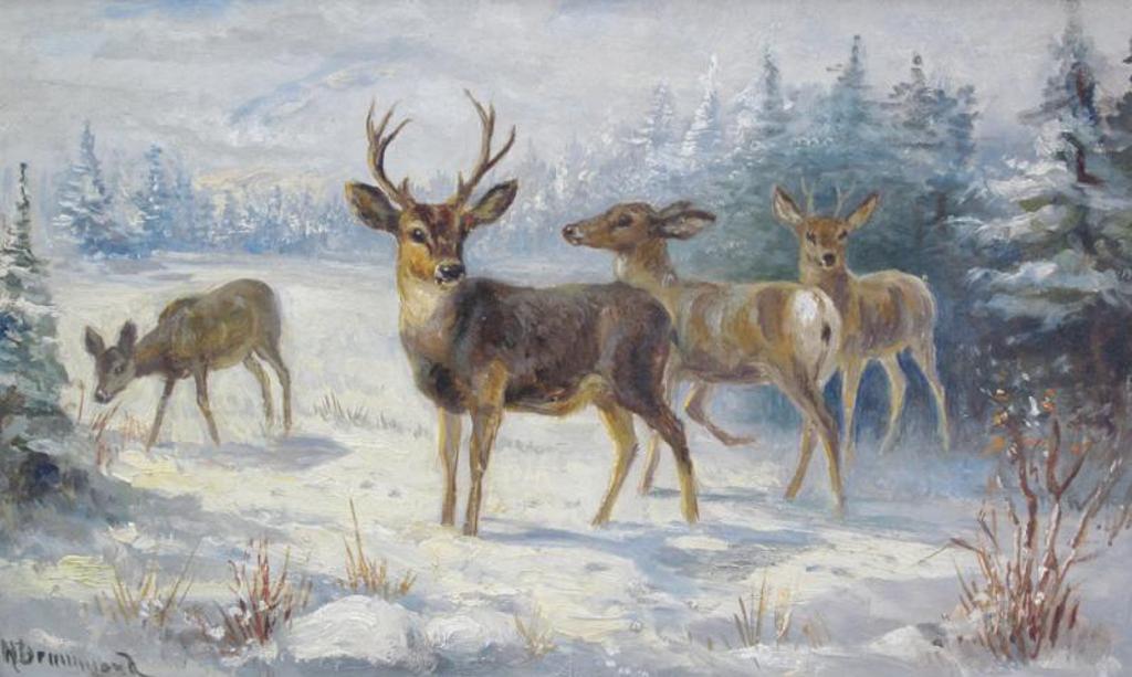 Norah (Nora) Drummond-Davies (1862-1949) - Deer