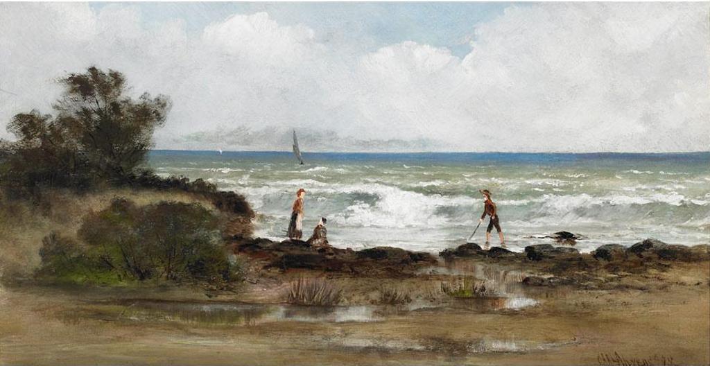 Carl Henry Von Ahrens (1863-1936) - Figures On The Shore