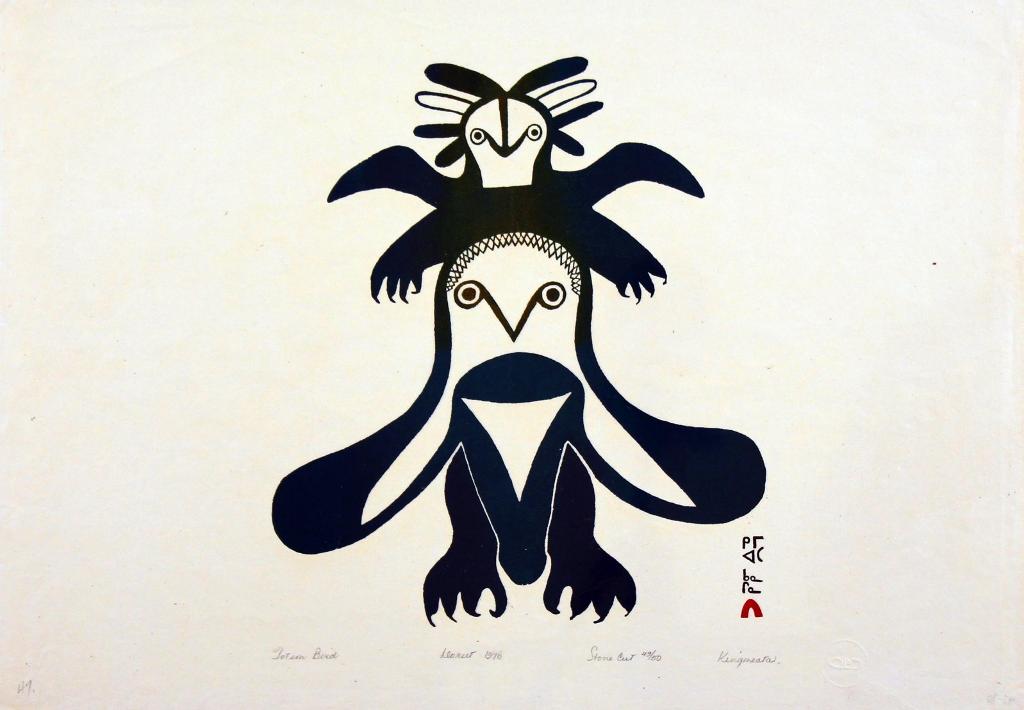 Kingmeata Etidlooie (1915-1989) - Totem Bird; 1970