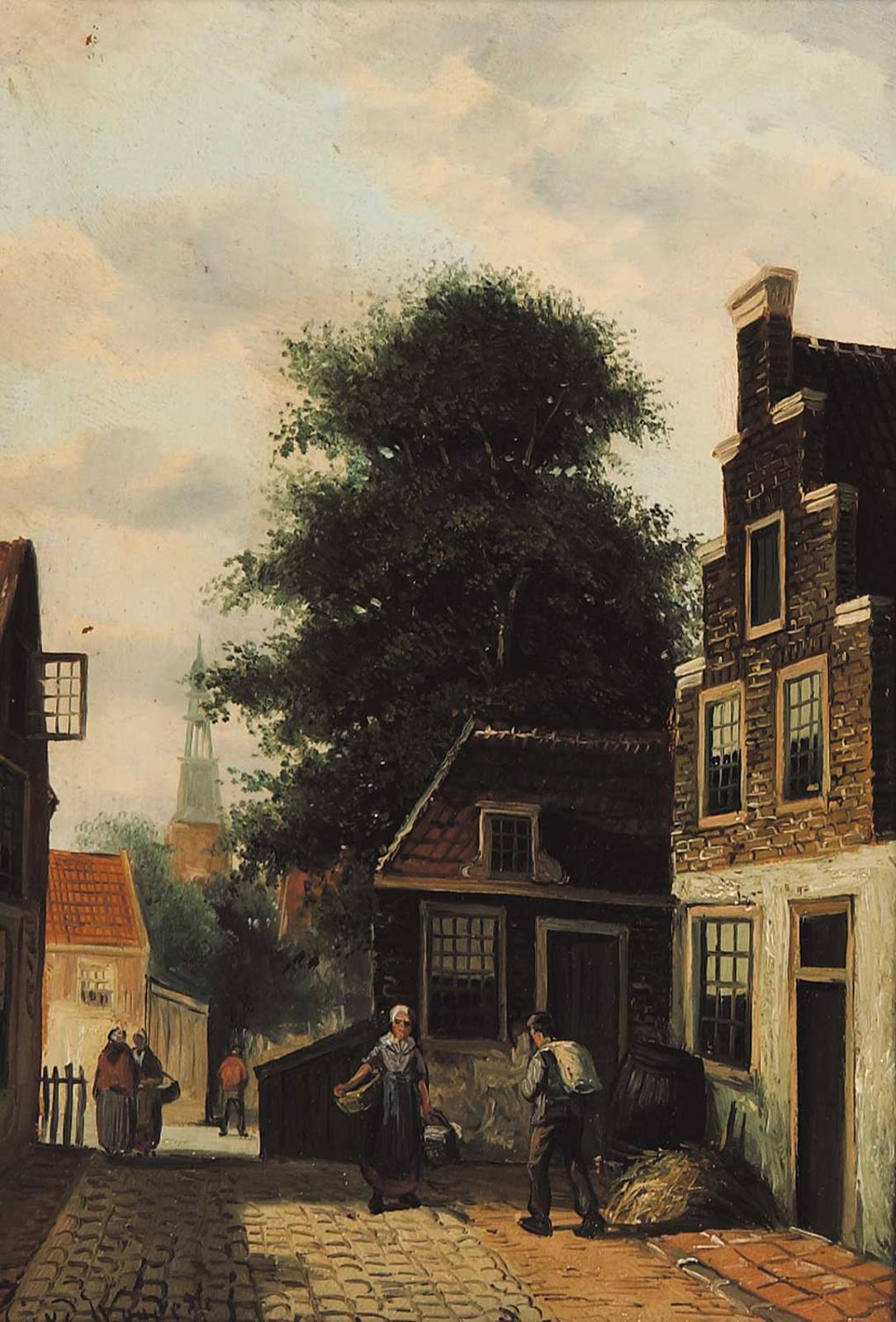 Dutch School - Untitled - Morning in the City