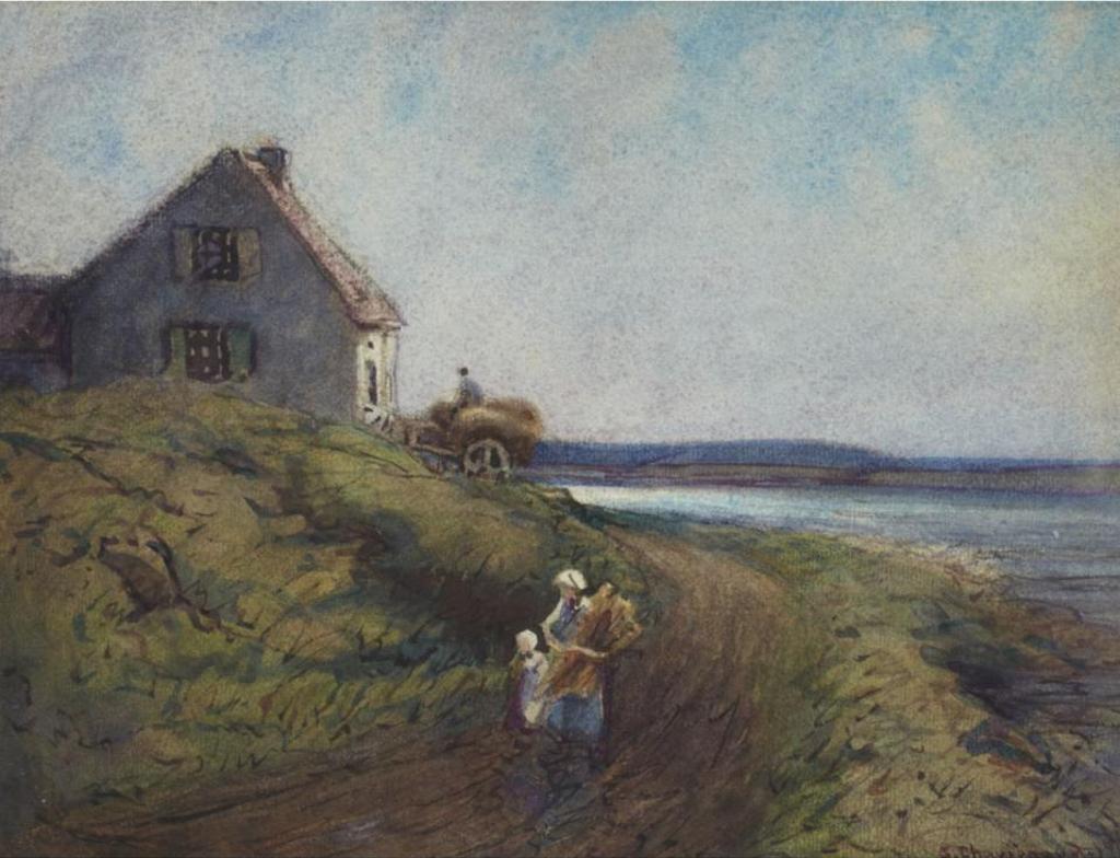 Georges Chavignaud (1865-1944) - Coastal Scene With Figures