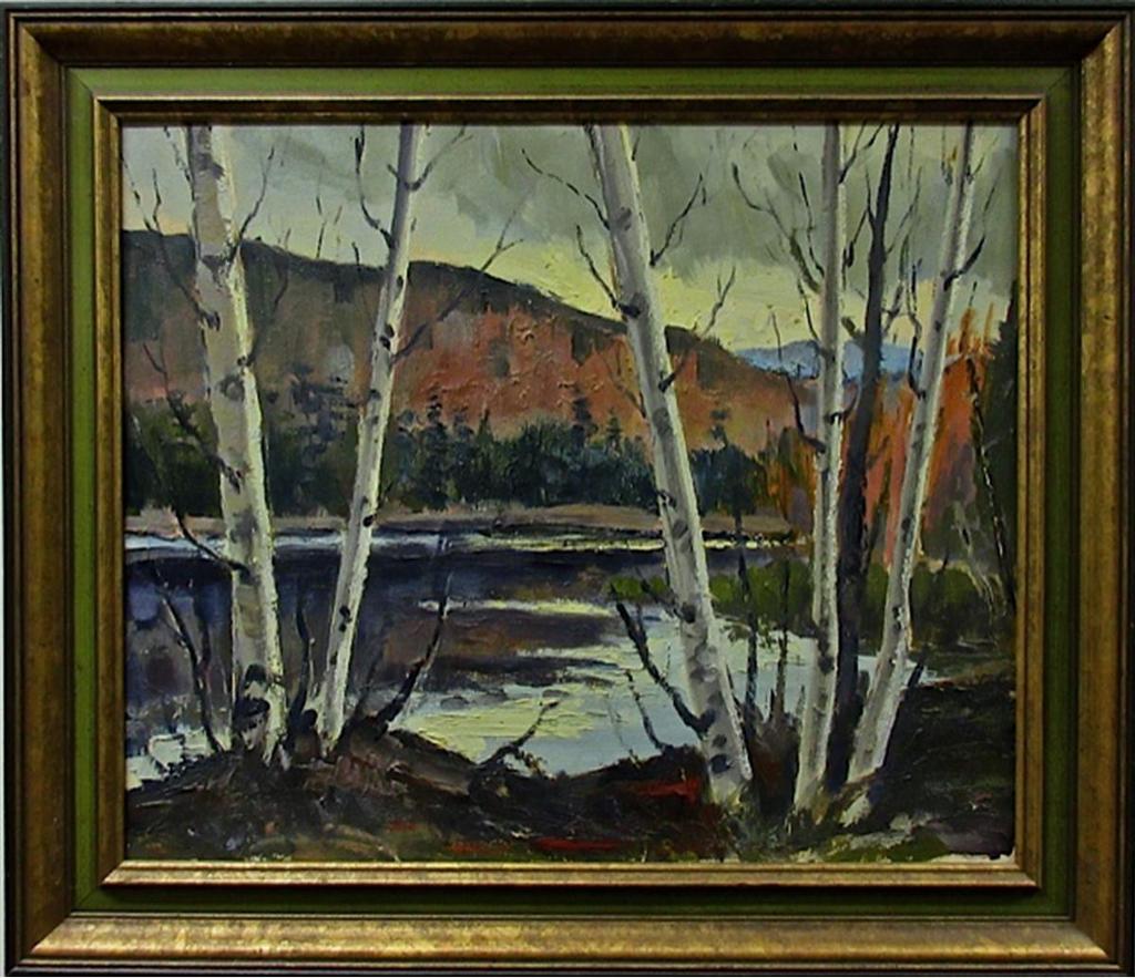 John Joy (1925-2012) - Algonquin Park - Birches - Long Lake