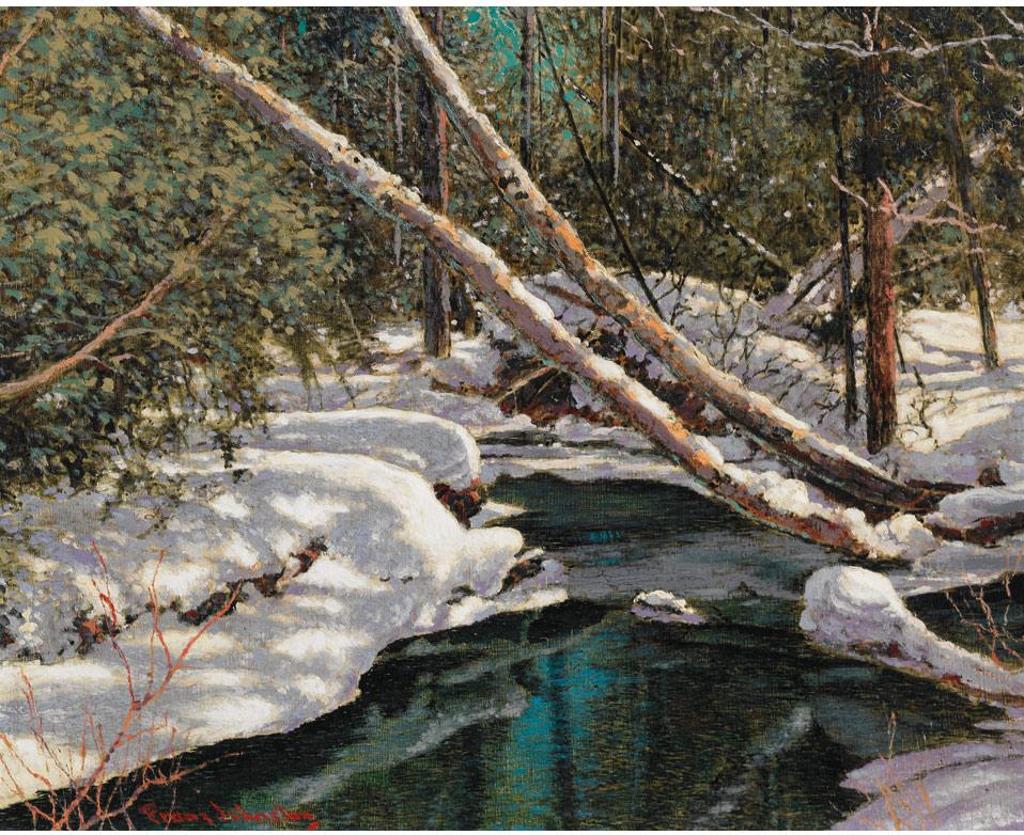 Frank (Franz) Hans Johnston (1888-1949) - Woodland Silence (The Forest Stream)