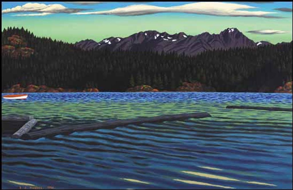 Edward John (E. J.) Hughes (1913-2007) - Looking South over Sooke Harbour