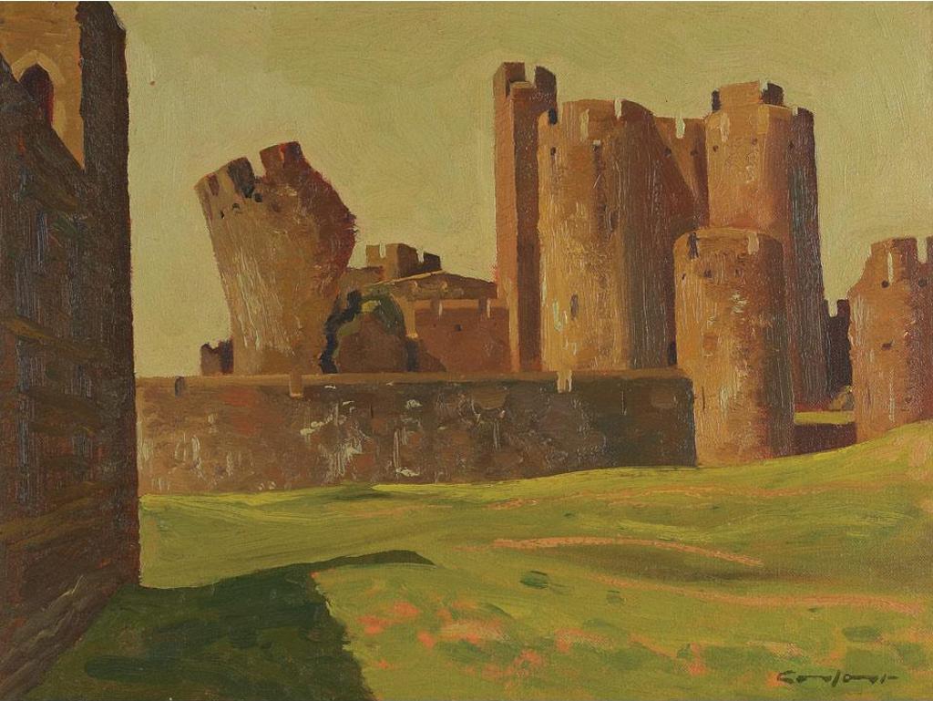 Charles Fraser Comfort (1900-1994) - Caerphilly Castle From The South Platform, 1959