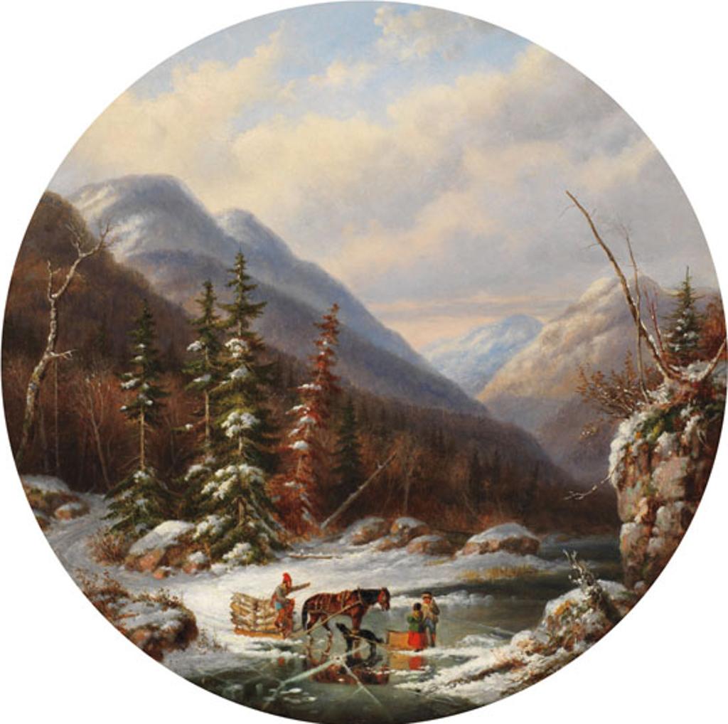Cornelius David Krieghoff (1815-1872) - Crossing the Ice