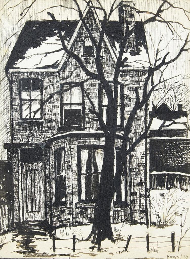 John Kasyn (1926-2008) - Old House on Shuter Street