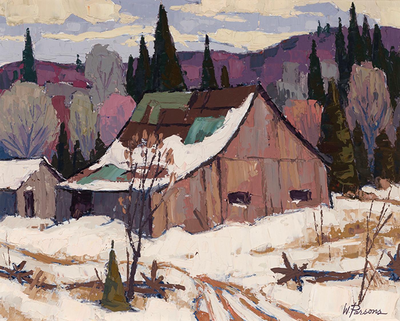 William (Bill) Parsons (1909-1982) - Dorset Barn, Haliburton