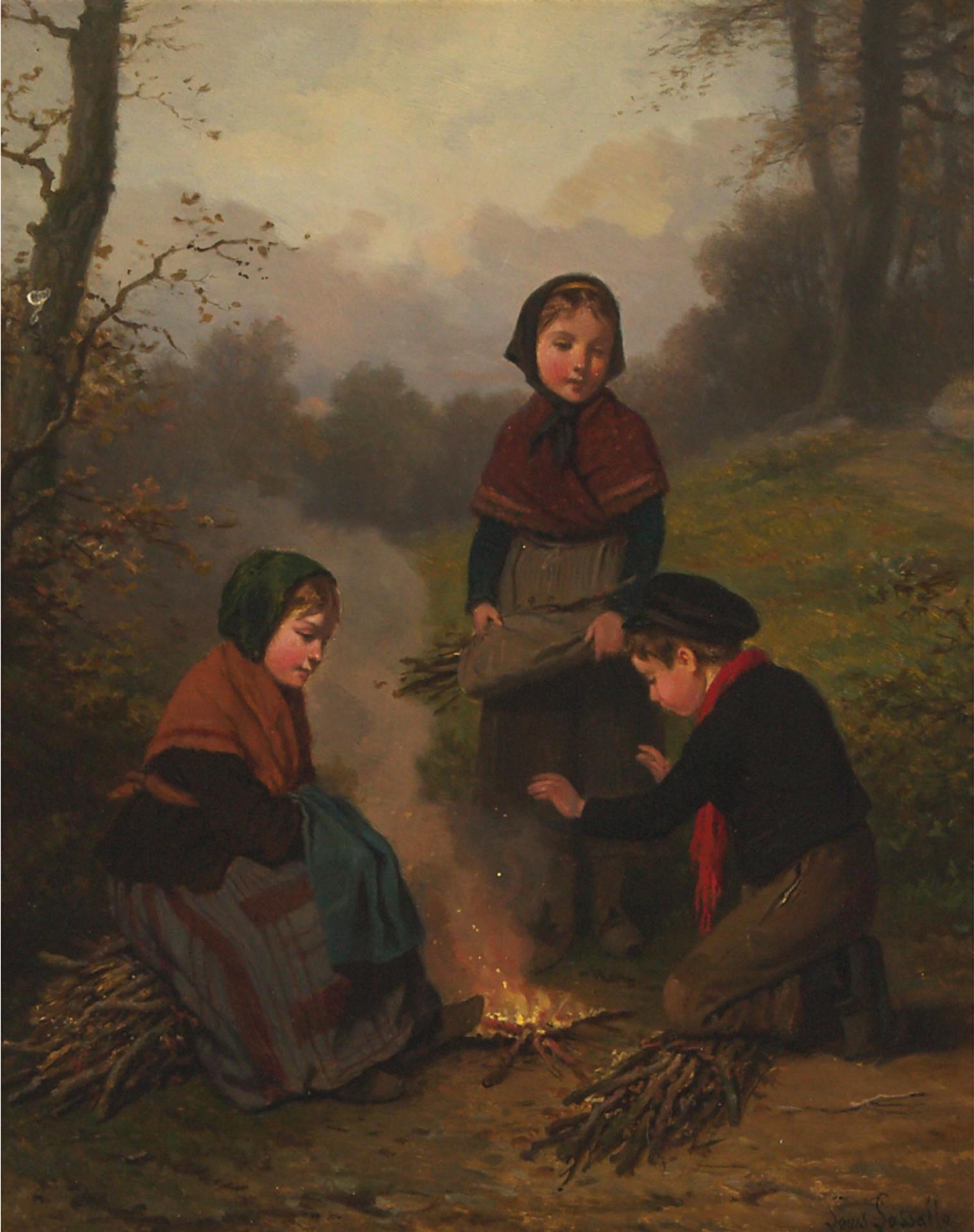 Louis Simon Cabaillot Lassalle (1810-1870) - La Matineé D'automne