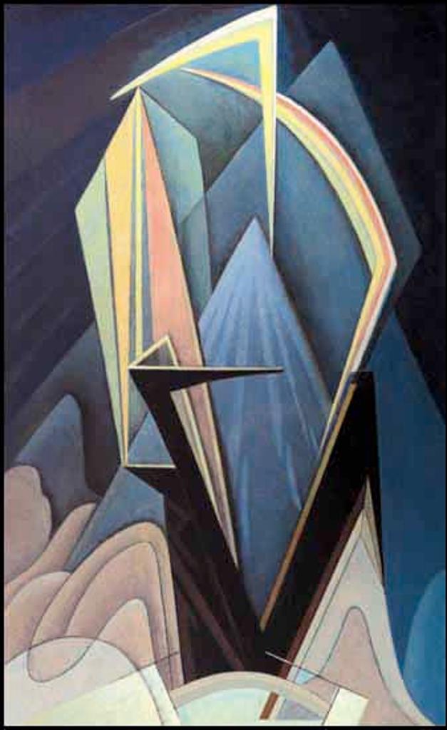 Lawren Stewart Harris (1885-1970) - Mountain Experience / Abstraction 140 (verso)