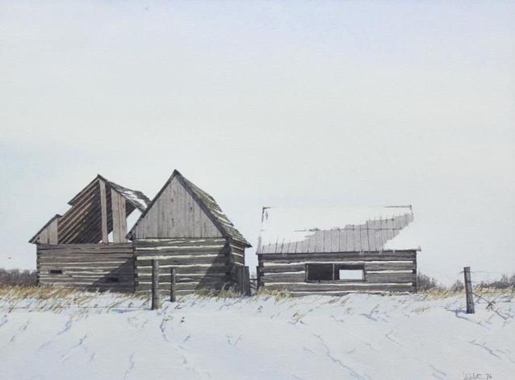 John C. Webster (1947) - Prairie Barn in Winter