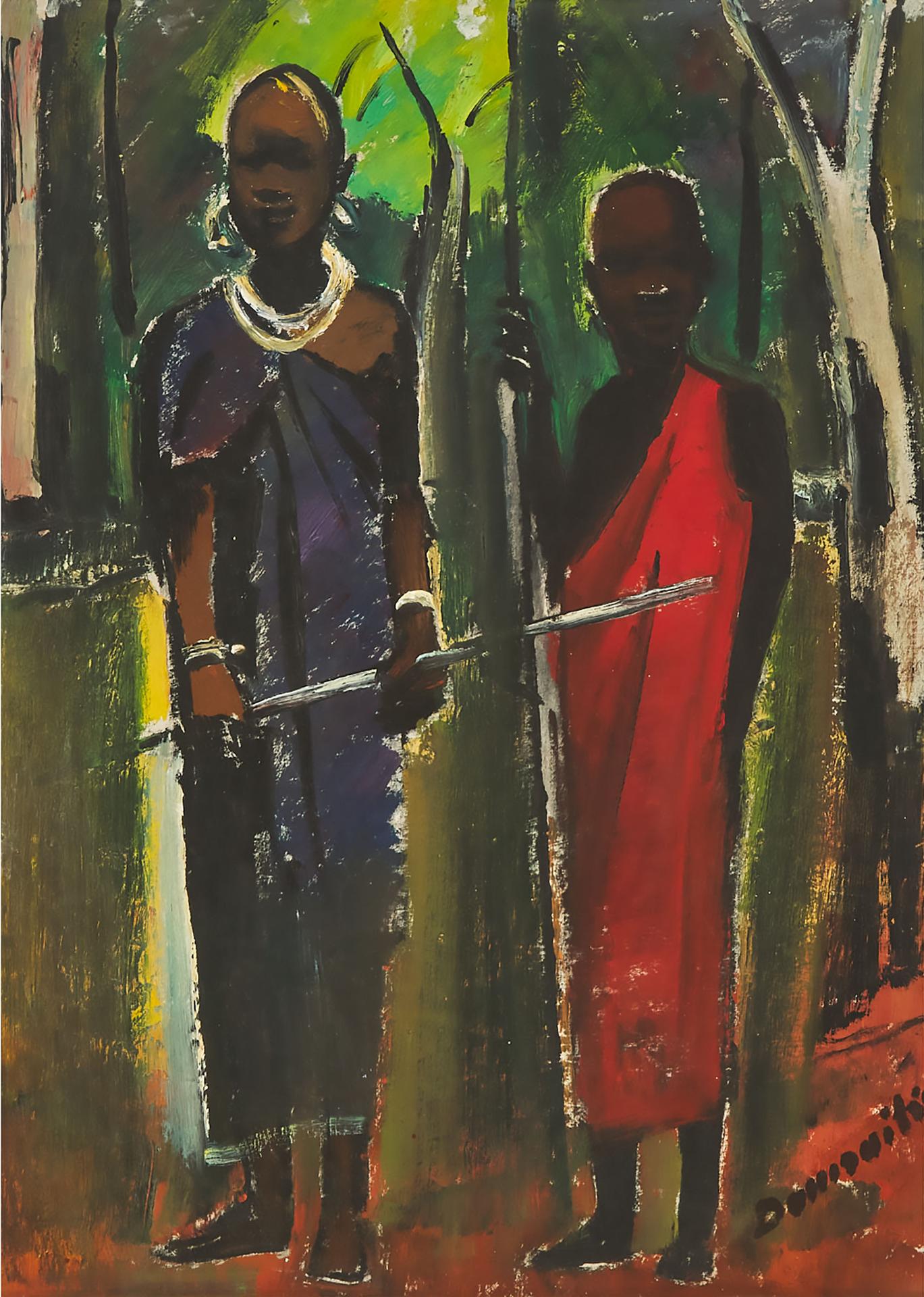 Pranas Domsaitis - Two Figures, 1951