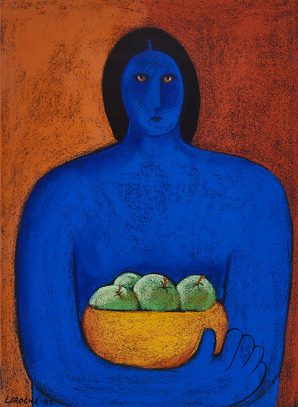 Carole Laroche - Blue Woman With Apples