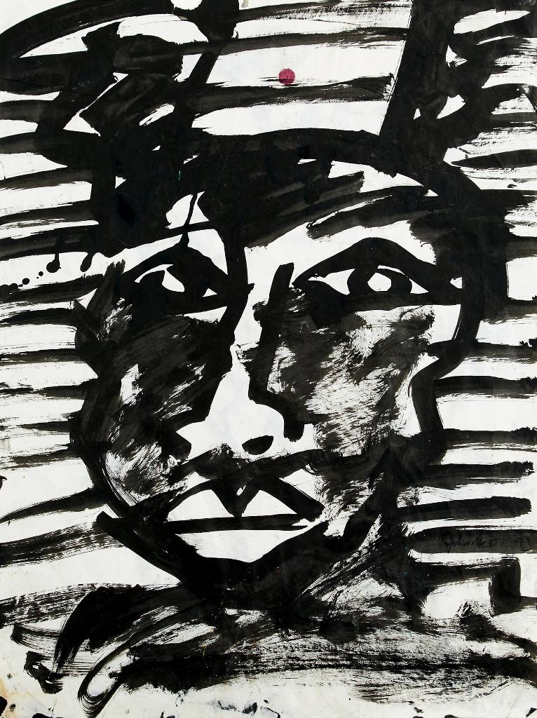 John Tarrell Scott (1950-2007) - Bunnyman Portrait
